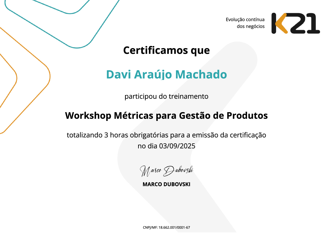 Certificado K21